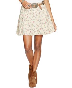 Denim & Supply Ralph Lauren Floral-print A-line Mini Skirt
