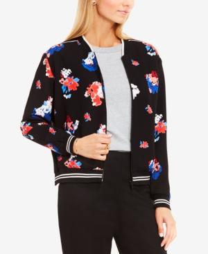 Vince Camuto Floral-print Bomber Jacket