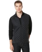 Perry Ellis Big And Tall Multi-media Quilted Vest