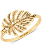 Lucky Brand Gold-tone Palm Leaf Cuff Bracelet