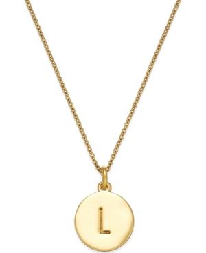 Kate Spade New York 12k Gold-plated Initials Pendant Necklace, 17 + 3 Extender