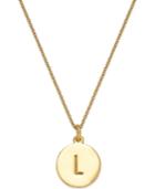 Kate Spade New York 12k Gold-plated Initials Pendant Necklace, 17 + 3 Extender