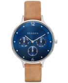 Skagen Women's Anita Light Brown Leather Strap Watch 36mm Skw2310