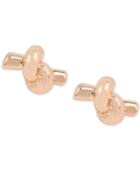 Kenneth Cole New York Rose Gold-tone Knotted Stud Earrings