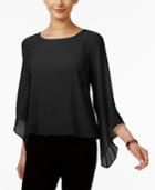 Alfani Angel-sleeve Blouson Top, Only At Macy's