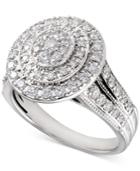 Diamond Oval Halo Ring (1 Ct. T.w.) In 14k White Gold