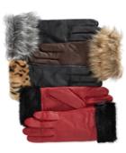 Charter Club Faux Fur-cuff Gloves, Only At Macy's