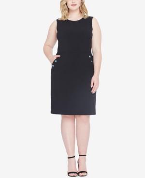 Tahari Asl Plus Size Embellished Sheath Dress