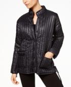 Eileen Fisher Stand-collar Quilted Coat
