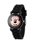 Disney Mickey Mouse Boys' Black Plastic Time Teacher Watch