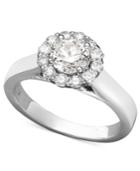 X3 Diamond Ring, 18k White Gold Certified Diamond Engagement Ring (1 Ct. T.w.)