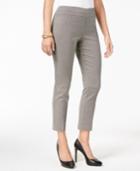 Jm Collection Rivet-trim Ankle Pants, Created For Macy's
