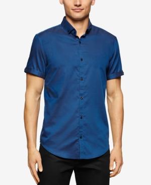 Calvin Klein Men's Diamond Jacquard Short-sleeve Shirt