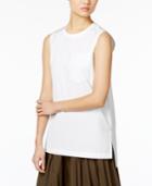 Dkny High-low Cotton Top
