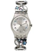 Swatch Watch, Women's Swiss Menthol Tone Stainless Steel Link Bracelet 25mm Lk292g
