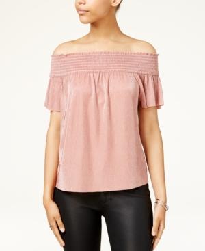 Bcx Juniors' Smocked Off-the-shoulder Top