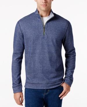 Tommy Bahama Men's Quarter-zip Houndstooth Shirt