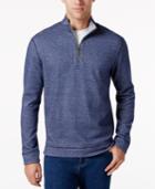 Tommy Bahama Men's Quarter-zip Houndstooth Shirt