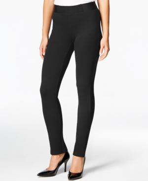 Jm Collection Petite Pull-on Ponte Pants, Only At Macy's