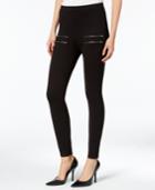 Chelsea Sky Zip-detail Pull-on Leggings, Only At Macy's