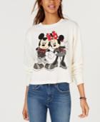 Mighty Fine Juniors' Mickey & Minnie Graphic-print T-shirt