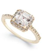 B. Brilliant 18k Gold Over Sterling Silver Ring, Cubic Zirconia Ring (4-3/4 Ct. T.w.)