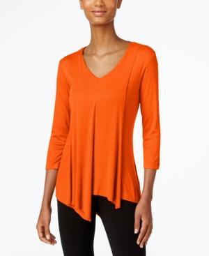 Cable & Gauge Asymmetrical-hem Top