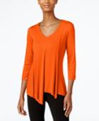 Cable & Gauge Asymmetrical-hem Top