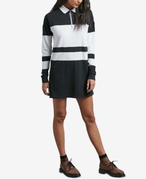 Volcom Juniors' Pique Boo Rugby-striped Polo Dress