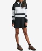 Volcom Juniors' Pique Boo Rugby-striped Polo Dress
