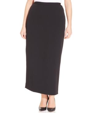 Kasper Plus Size Column Skirt