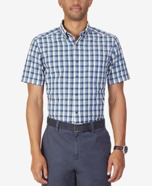 Nautica Men's Boardwalk Plaid Short-sleeve Shirt