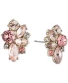 Givenchy Gold-tone Crystal Cluster Stud Earrings