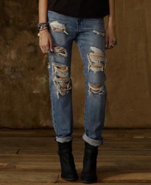 Denim & Supply Ralph Lauren Distressed Boyfriend Jeans, Delmhorst Wash