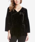 Karen Kane Bell-sleeve Velvet Top