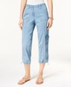 Style & Co Denim Cargo Pants, Only At Macy's