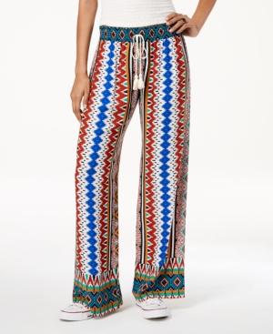 Be Bop Juniors' Printed Wide-leg Pants