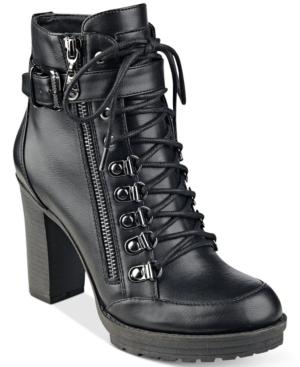 G By Guess Grazzy Lace-up Booties Women's Shoes