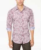 Tasso Elba Men's Stripe Paisley Shirt, Created For Macy's