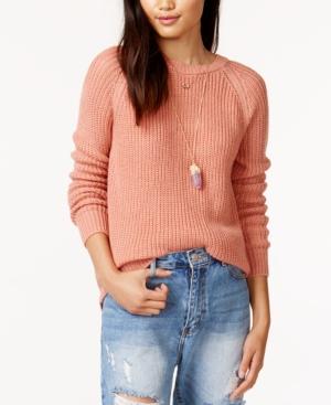 Jack By Bb Dakota Percival Crew-neck Cutout Sweater