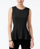 Bar Iii High-low Peplum Top, Only At Macy's