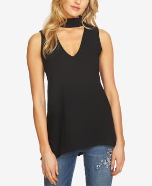 Cece Mock-neck Choker Top
