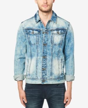 Buffalo David Bitton Men's Joe Bleached Faded Denim Jacket