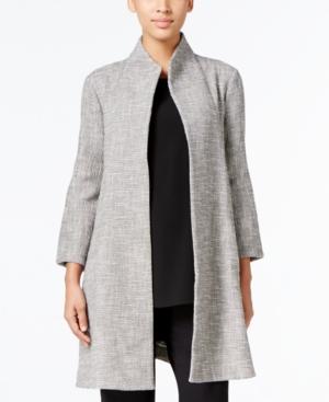 Eileen Fisher Stand-collar Open-front Jacket