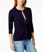 Tommy Hilfiger Crew-neck Cardigan, Only At Macy's