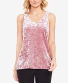 Vince Camuto Crushed-velvet Tank Top