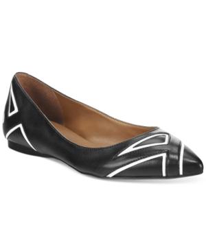 French Sole Fs/ny Quiver Contrast Flats Women's Shoes
