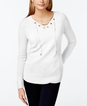 Calvin Klein Lace-up Sweater
