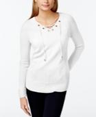 Calvin Klein Lace-up Sweater