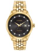 Citizen Men's Eco-drive Corso Diamond-accent Gold-tone Stainless Steel Bracelet Watch 41mm